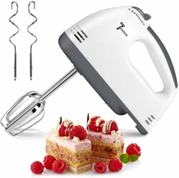 krenz Electric Hand Mixer / Hand Blender for Ice-cream, Whisker, Egg beater with Stainless Steel Attachments 100 W Hand Blender