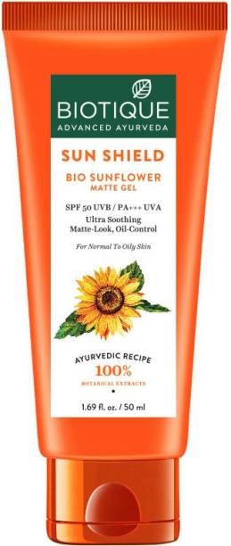 BIOTIQUE Sunflower Matte Gel Sunscreen Spf50 50Ml - SPF 50