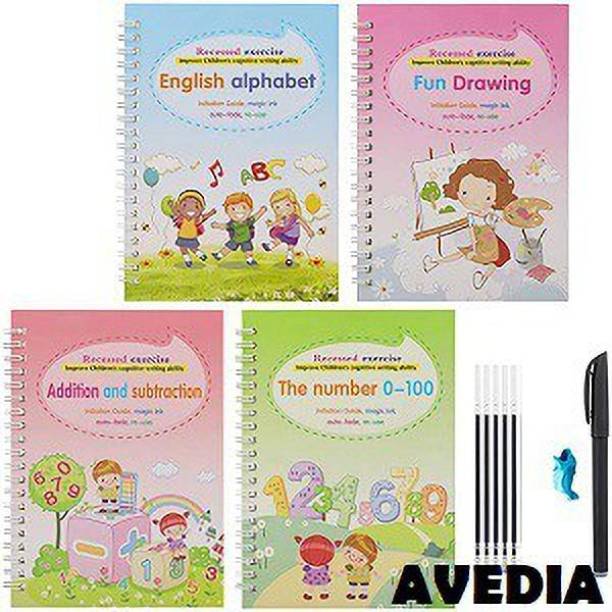 Avedia magic pen magic practice copy book for kids activity books for 3 year old book
