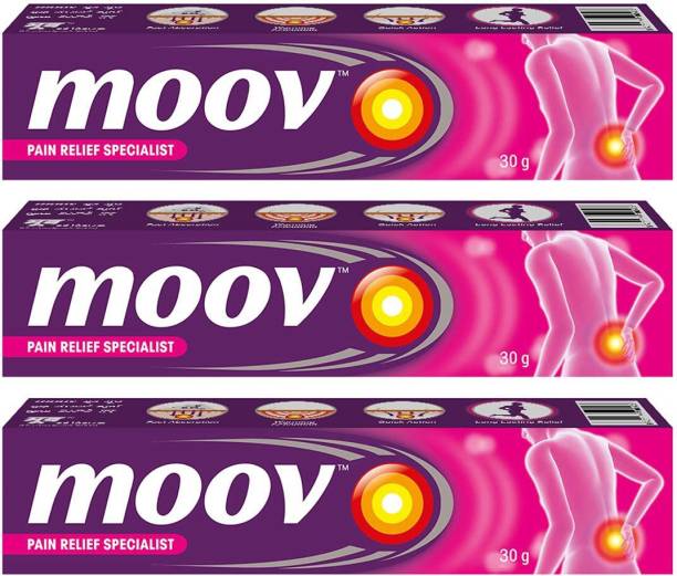 MOOV Instant Pain Relief Cream Regular - 30 g, Pack of 3 Cream