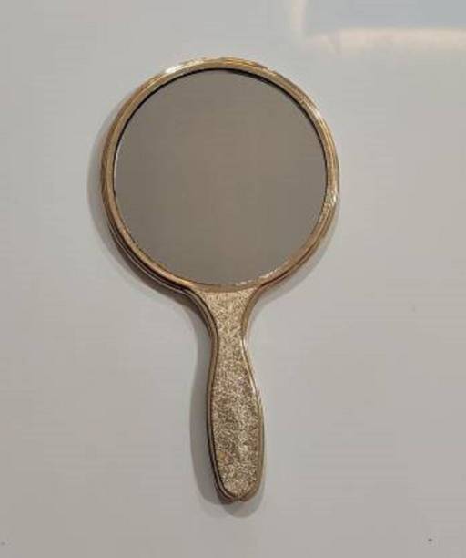 ShopTalk Mirror round Handle Mirror for Shaving and Makeup ( 4 inch ) with comb