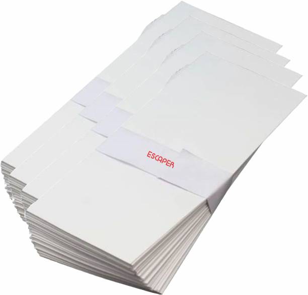 ESCAPER 200 Units White Envelope Cover (Size : 10 x 4.5 inch) Envelopes