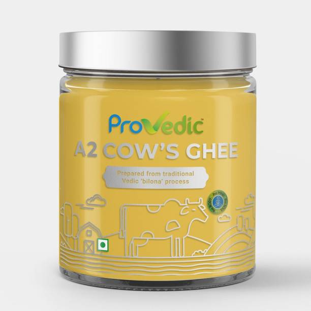 ProVedic A2 Cow Ghee Prepared Using The Hand Churning bilona, Process Pure Gir Cow Ghee 500 ml Plastic Bottle