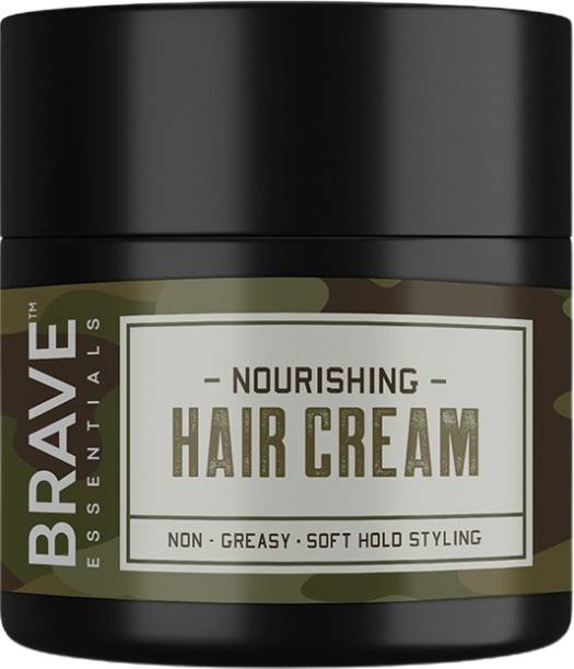 Brave Essentials Nourishing Hair Cream |Olive Oil & Vitamin A | Frizz Free Hair | 100 ml Hair Cream