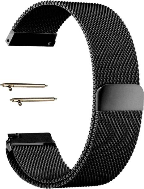 BLACK LOVIES 22 mm Metal smartwatch strap.Compatible with ONE_PLUS WATCH / COBALT. Smart Watch Strap