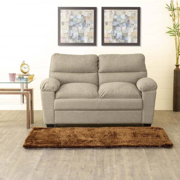 Home Centre Helios Leather 2 Seater  Sofa