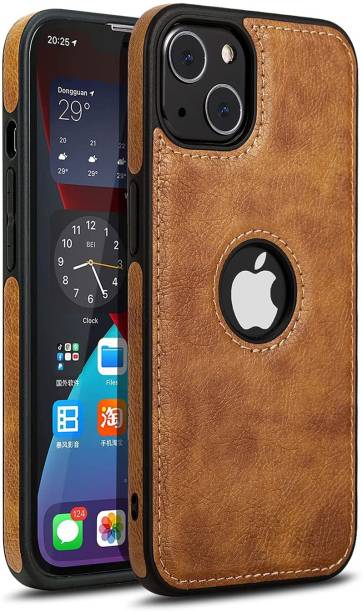 mytB Back Cover for iPhone 13 Case Luxury Leather Vintage Slim Soft Grip Protective Cover
