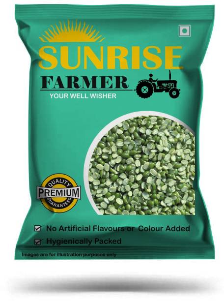 SUNRISE FARMER Green Moong Dal (Split/Chilka)