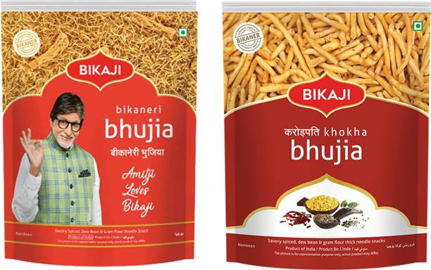 Bikaji Bikaneri Bhujia and karor pati khokha Combo Pack