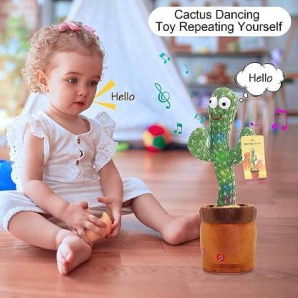KRITAM Dancing Cactus Talking Toy, Cactus Plush Toy, Wriggle Singing Recording