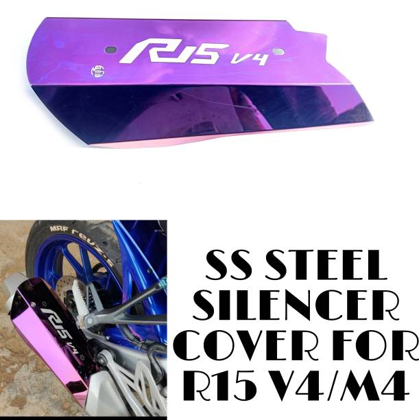 imad SS STEEL SILENCER COVER FOR R15 V4?M4 Bike Exhaust Heat Shield