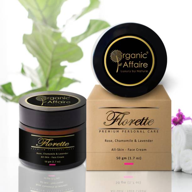 Organic Affaire 2x 50gm Anti Aging Face Cream-Florette(Rose, Lavender & Chamomile)| Paraben Free