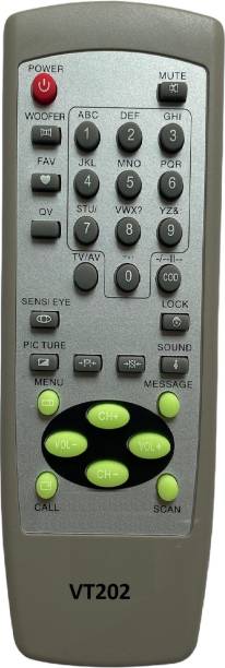 Upix VT202 CRT TV Remote Compatible for Videocon CRT TV (EXACTLY SAME REMOTE WILL ONLY WORK) Remote Controller