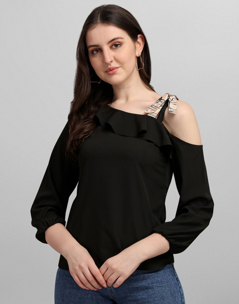 one shoulder tops flipkart