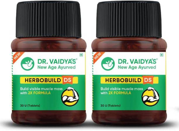 Dr. Vaidya's Herbobuild DS( Double strength ) -30 CAPSULES - PACK OF 2