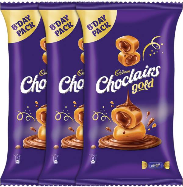 Cadbury Choclairs Gold (110 Candies), 605 gm (Pack of 3) Truffles