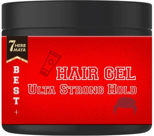7Herbmaya Hair Gel for Ultra Strong Hold| Natural, Vegan & Cruelty Free Hair Gel for Men Hair Gel