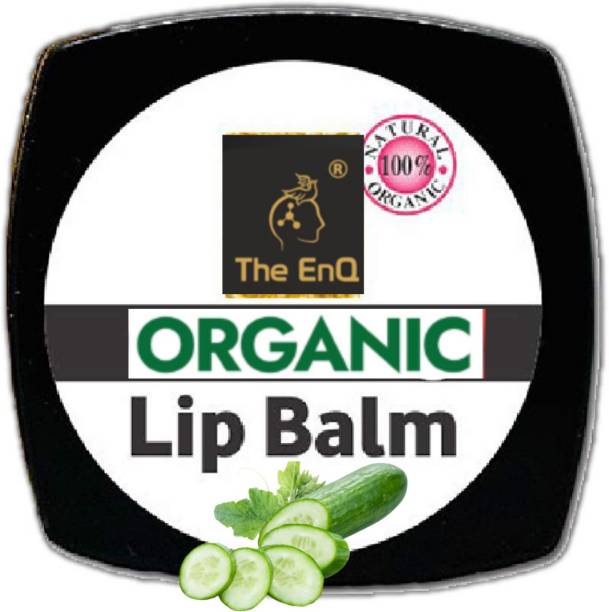 THE ENQ Organic Lip Balm â Refreshing Cucumber |Soft Moisturizing 100% Natural, Paraben Free , Sulphate Free, 10 Gm| ECOCERT & COSMOS certified Cucumber