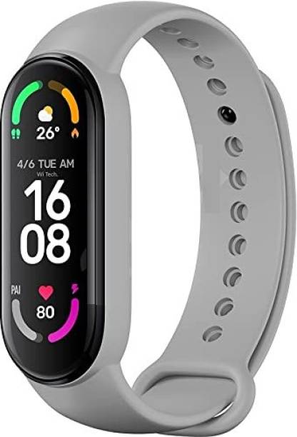 HUG PUPPY M6 Smart Band Daily Activity Tracker, Heart Rate (Grey Strap)