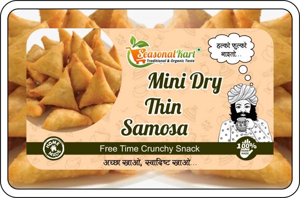 Seasonal Kart Mini Samosa|Mini Dry Samosa Tea Time Pantry Snacks Nastha|Tasty Crispy Samosa