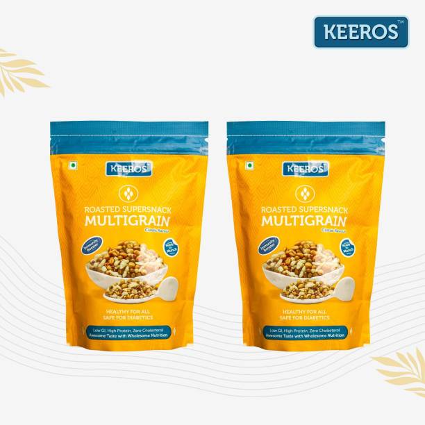 Keeros Multigrain Healthy Roasted Supersnack | Low GI & Sugar free Snacks|