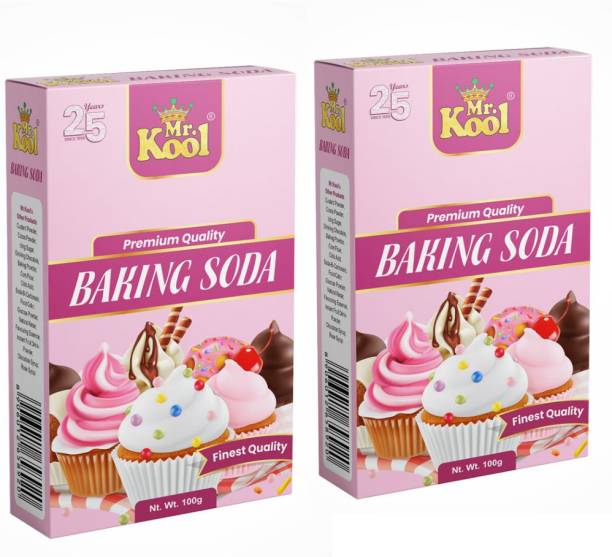 Mr.Kool Baking soda Premium Quality 200gm (100gmX 2pack) Baking Soda Powder