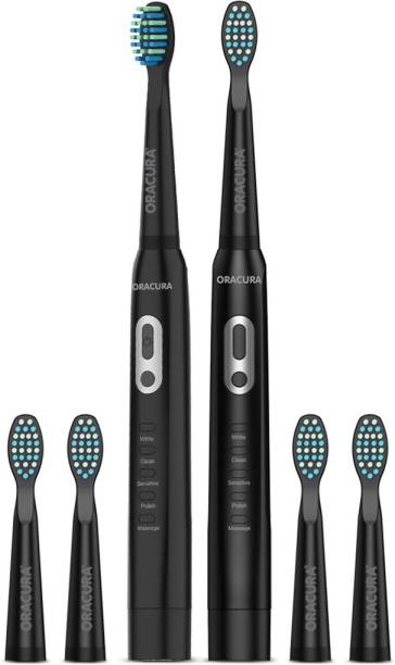 ORACURA Sonic Electric Toothbrush SB100 Black With 40,0...