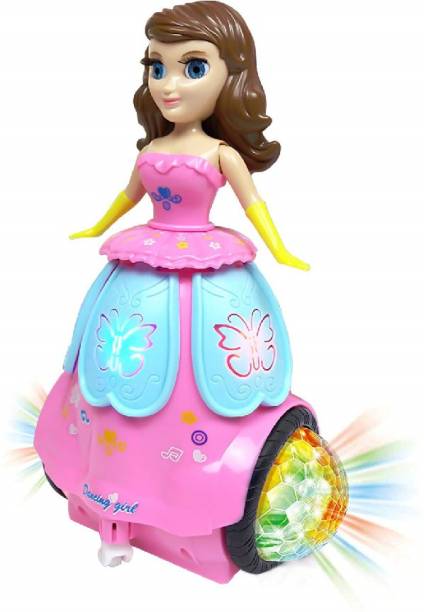 Liquortees Dancing Princess Doll with 3D Flashing Lights & Sound Toy for Kids