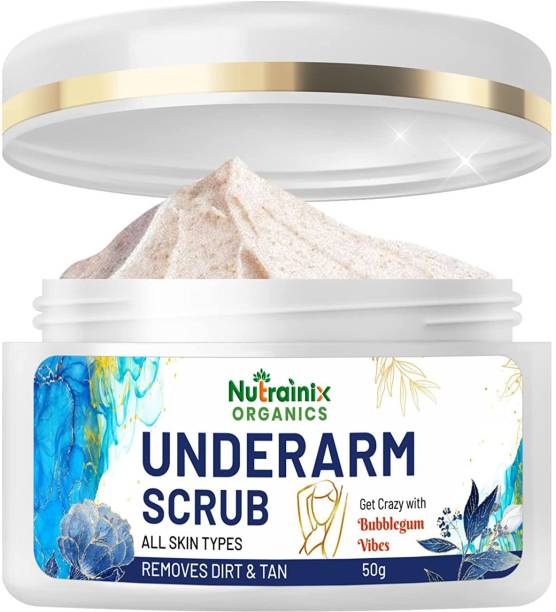 Nutrainix Organics Underarm Scrub for Bikini Area, Neck, Hip, Thigh, Area, Elbow Dark Spot Removal Scrub