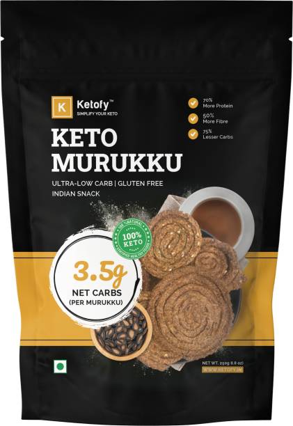 Ketofy Keto Murukku | Ultra Low Carb Snack | Keto Snacks