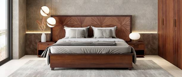 Durian Hudson King Size Bed Engineered Wood King Hydraulic Bed