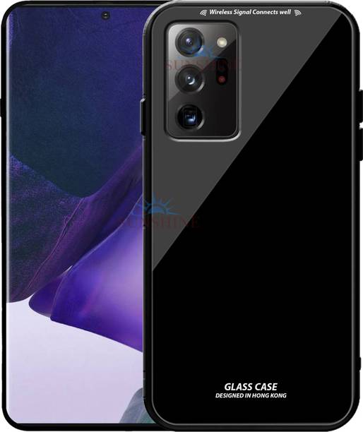 SUNSHINE Back Cover for SAMSUNG GALAXY NOTE-20 ULTRA 5G Luxurious 9H Toughened Glass Back Case