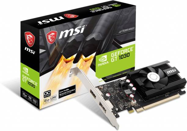 MSI NVIDIA GeForce GT 1030 2GD4 LP OC GRAPHIC CARD 2 GB GDDR4 Graphics Card