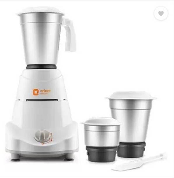Orient Electric ELITE SUPER MGES50G3 101310110211291149 500 Mixer Grinder (3 Jars, White)