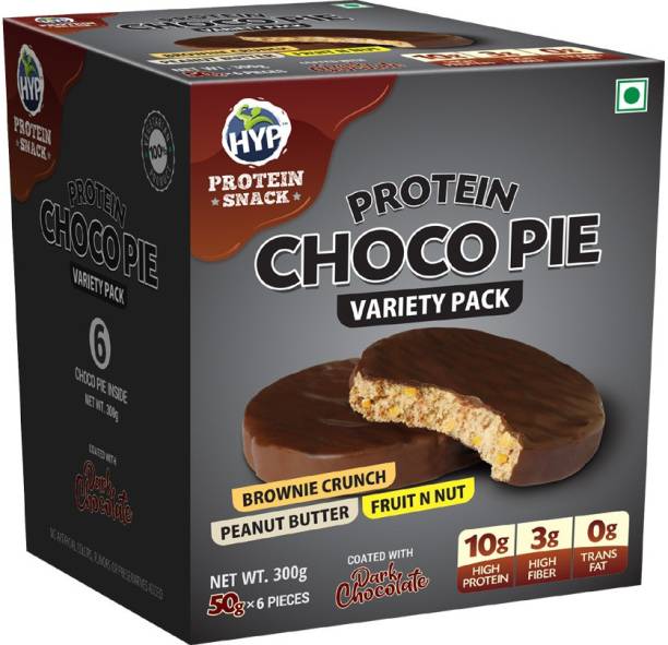 HYP Protein Choco Pie - Variety Pack - Box of 6 pcs Protein Bars