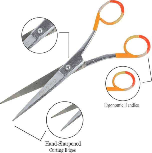 Organim care products Salon Professional Hair Cutting Scissors , Special design For Barber 6.5 inch Scissors