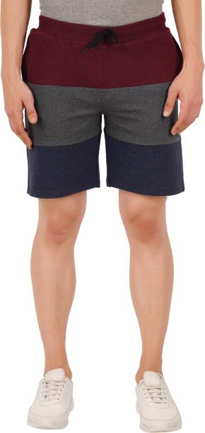 CHECKERSBAY Short For Boys Casual Solid Cotton Blend