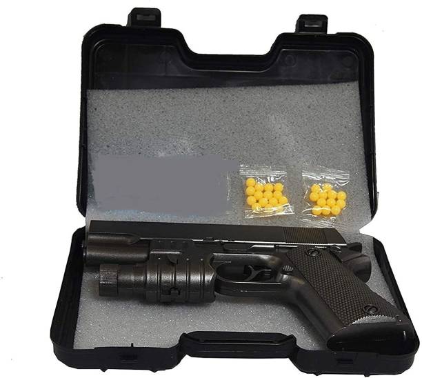 Kiddie Castle BB Bullet Gun with Laser Light in Briefcase Guns & Darts