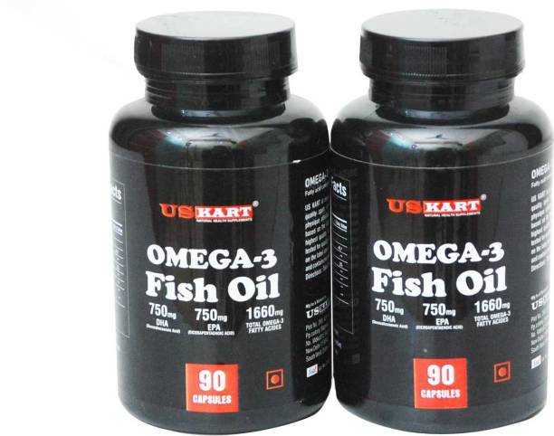 US KART Fish oil for brain, heart and eye health, 90 softgels