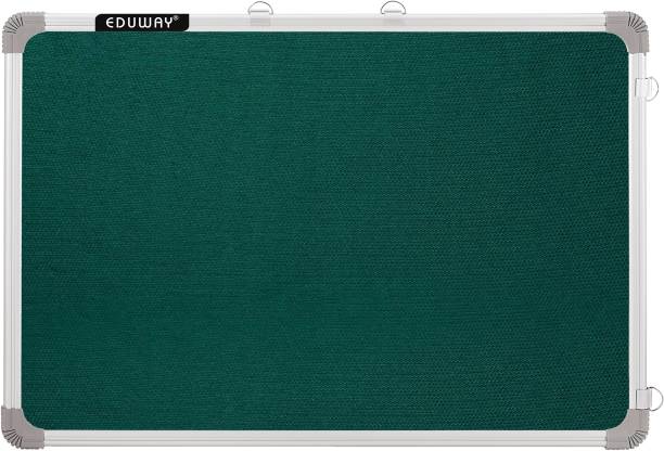 Eduway 2x3 ft Green Notice Board / Pin Up Display Board with 30 pins for School, Office Notice Board