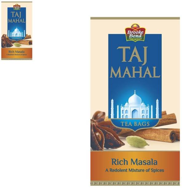 Taj Mahal RICH MASALA REDOLENT MIXTURE SPICES TEA BAG 25 BAGS X 2 BOX Spices Masala Tea Bags Box
