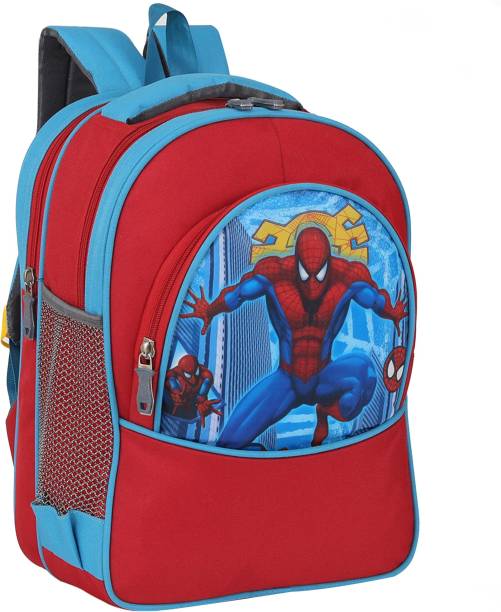 Ontop trends SPIDERMAN BOYS SCHOOL BAG FOR (LKG/UKG/1st std) Waterproof (Red) Waterproof School Bag
