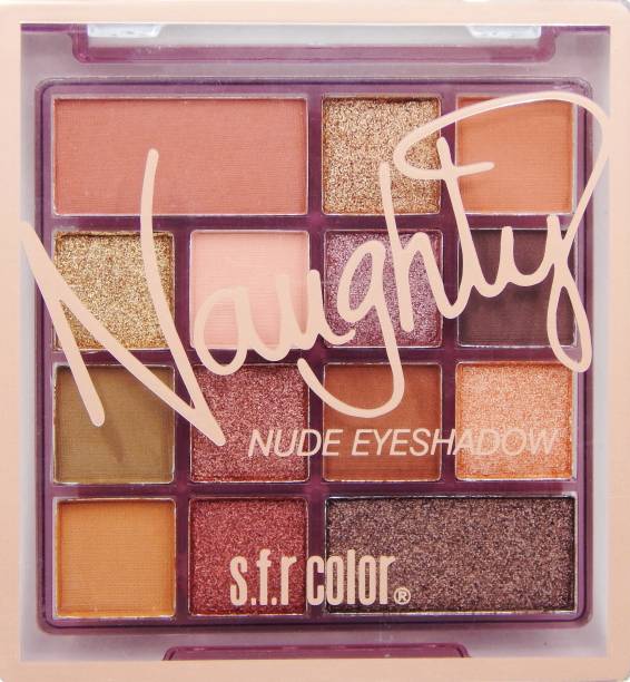 s.f.r color NAUGHTY eyeshadow matte and shimmer color naughty eyeshadow palette| 03 12 g
