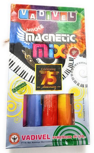 HE Products Magnetic mix smoke Fog Holi Color Powder Pack of 5