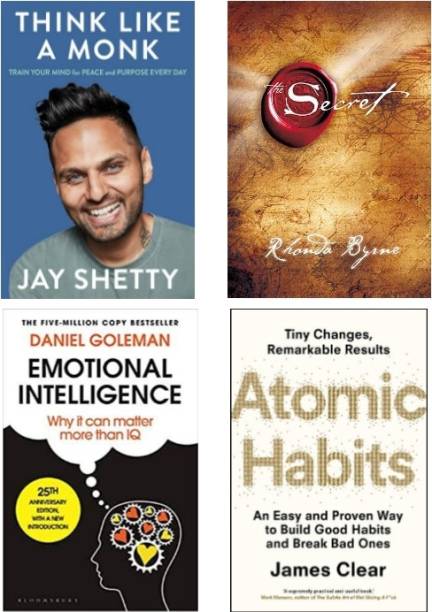 Combo Of 4 Best Seller Pack: Secret + Emotional Intelligence + Habitss