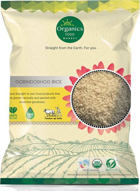organics food market Gobindobhog Rice Gobindobhog Rice (Medium Grain, Polished)