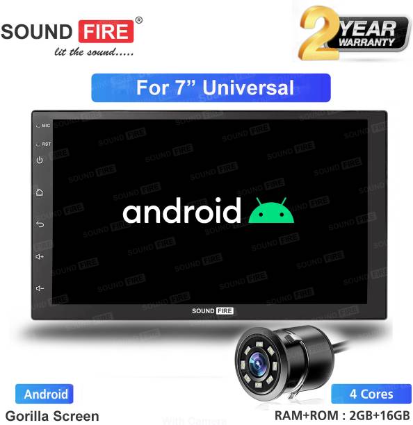 SOUND FIRE NEXGeneration 7" Inch Android with night vision rear view camera Universal Car Stereo