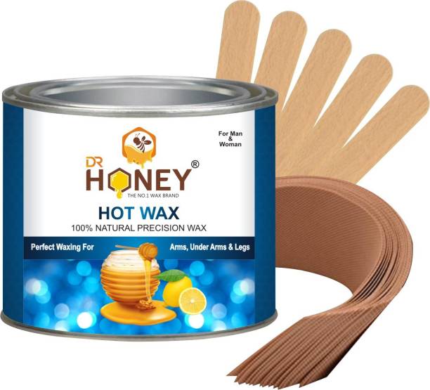 DR.HONEY hot wax 600g strips and sticks soft wax waxing For under arms & legs and Wax