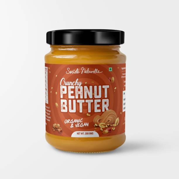 Societe Naturelle Crunchy Peanut butter vegan and cold pressed 200 gm 200 g