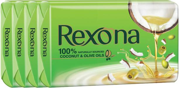 Rexona Coconut and Olive Oil Soap For Silky Smooth Skin...